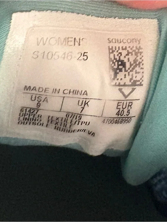 Saucony Triumph 17 Blue Teal Running Shoes PWRRUN+ Cushion Comfort, Women’s 9 - Picture 8 of 8